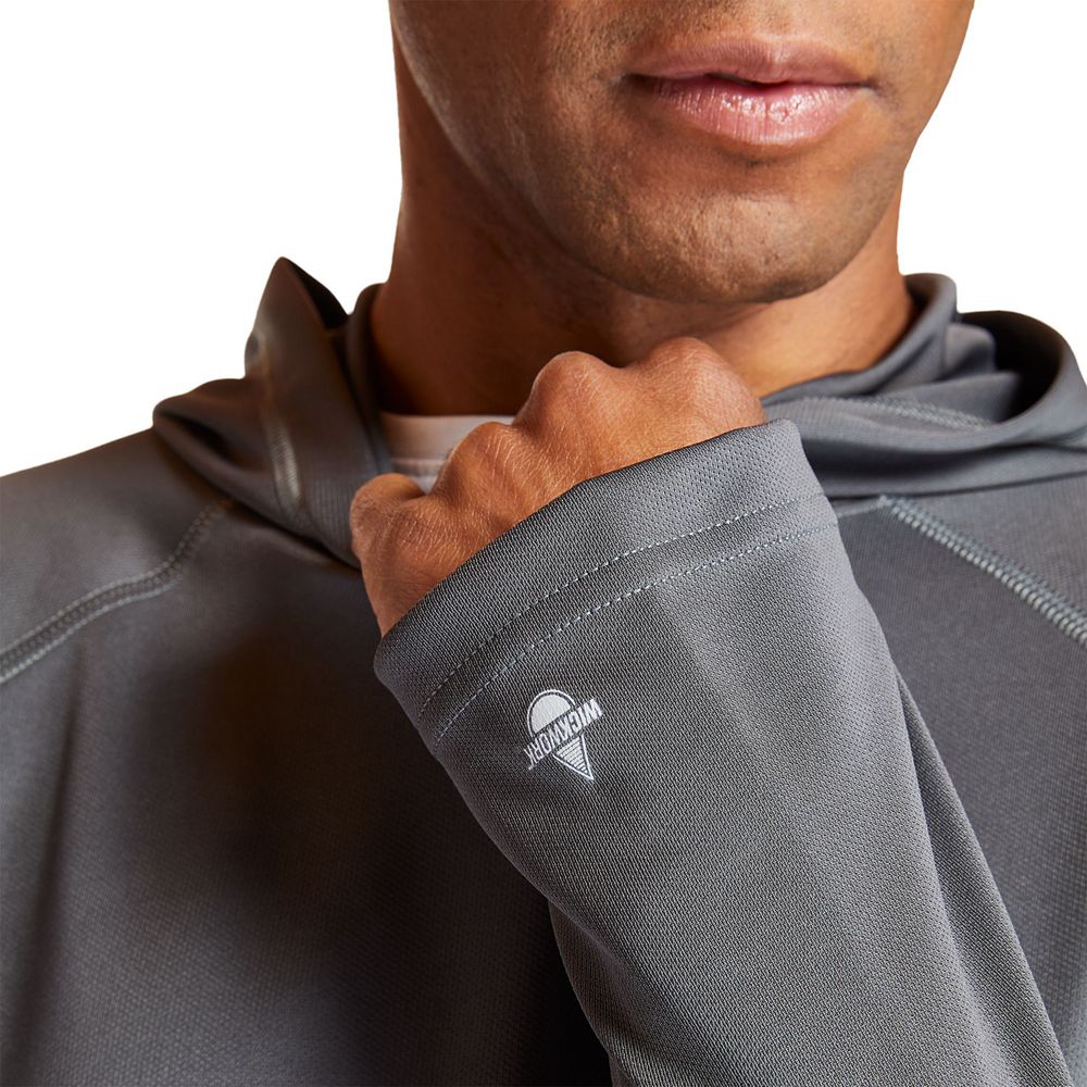 Moletom Masculino - Timberland Pro® Wicking Good Hoodie - XGNPB4285 - Cinzentas Escuro